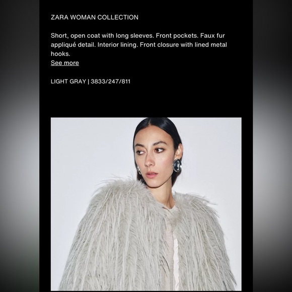 ZW collection faux fur coat - Picture 5 of 16